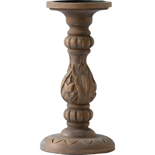 Wooden Candleholder--190198HC-NAT